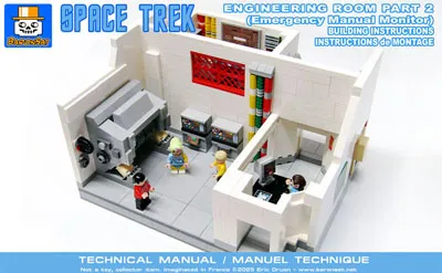 Lego moc Star Trek engineering room 2 instructions